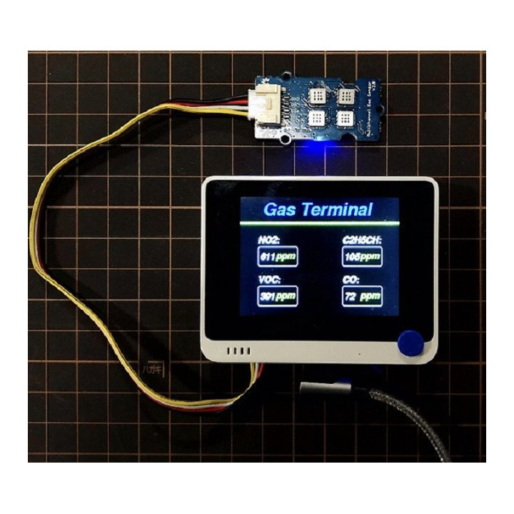 Exemple d'utilisation du capteur de gaz multicanaux v2 Grove 101020820