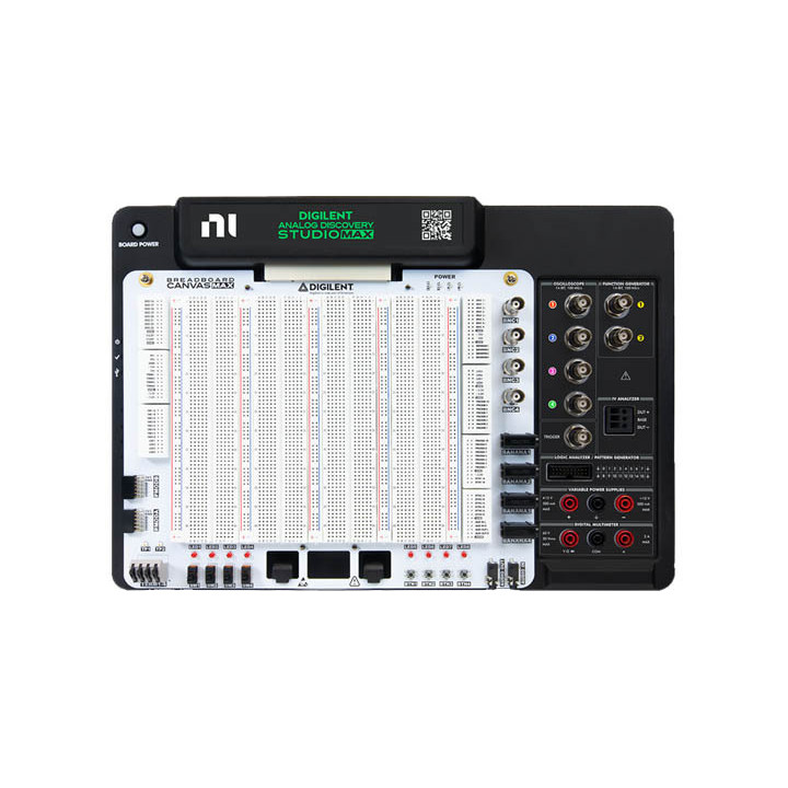Vue de face de la plateforme Analog Discovery Studio Max