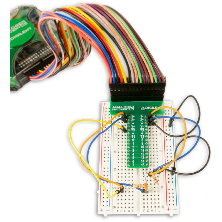 Platine Breadboard Breakout pour Analog Discovery 2