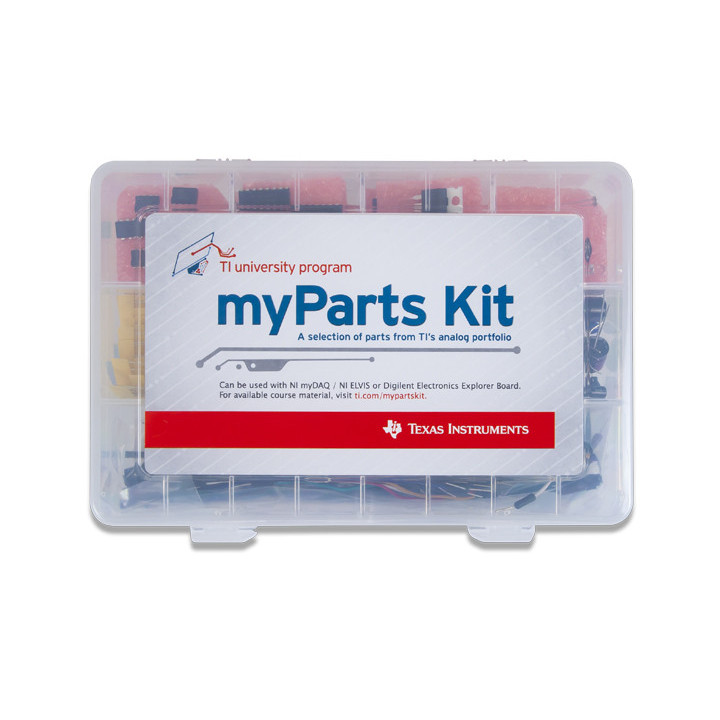La mallette fermée du pack de composants Digilent MyParts Kit