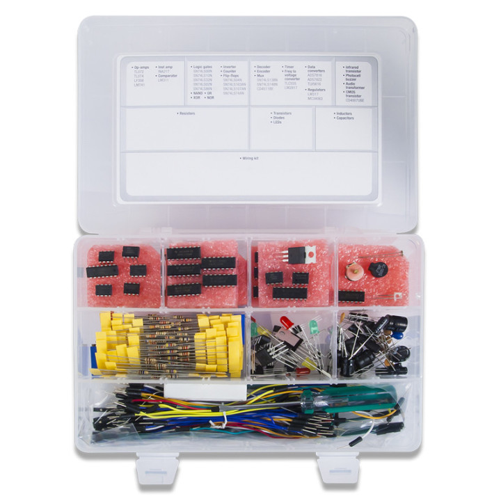 La mallette du pack de composants Digilent MyParts Kit
