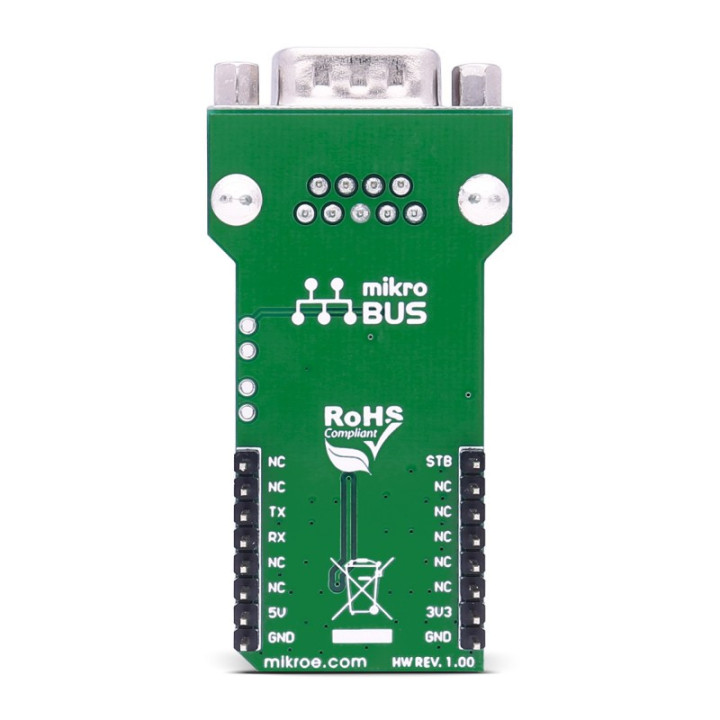 Vue arrière du module ATA6563 click board - MIKROE-2334