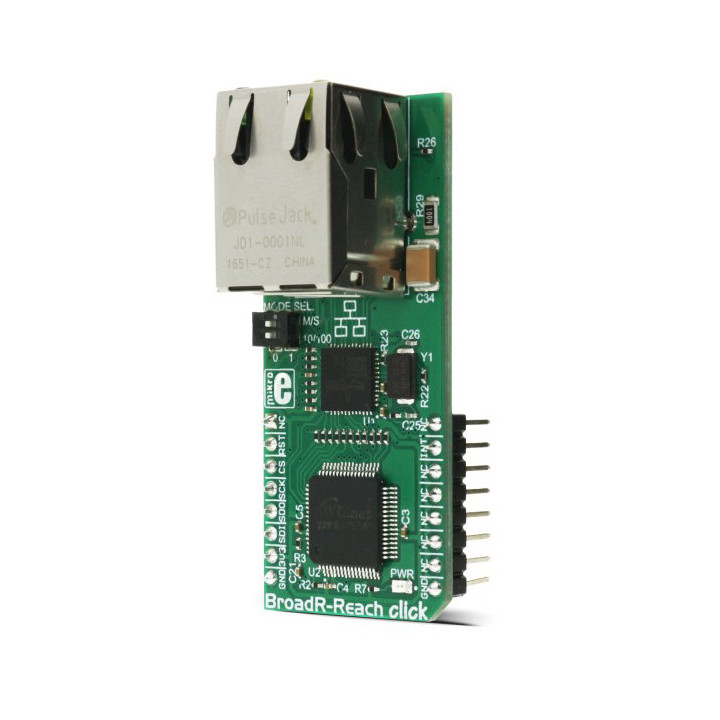 Vue de côté du module BroadR-Reach click - MIKROE-2796