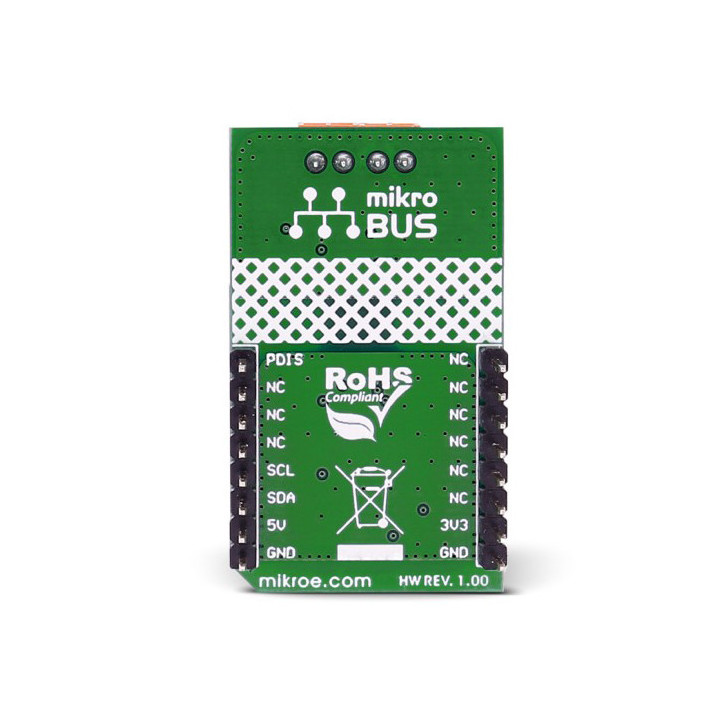 Vue arrière du module I2C Isolator 2 click Board - MIKROE-2609