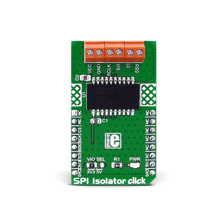 Face avant du module SPI Isolator click Board - MIKROE-2583