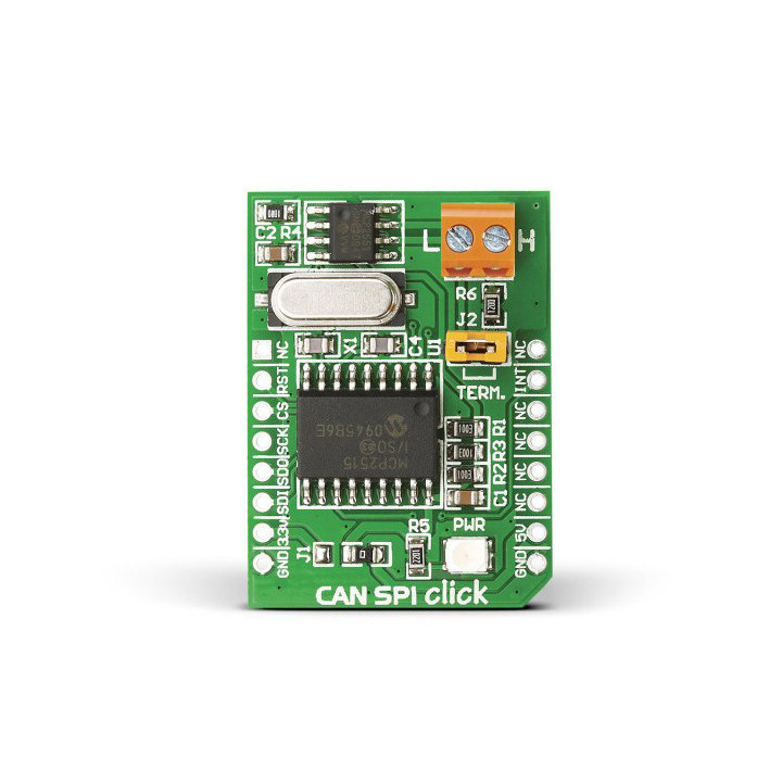 Vue de face du module CAN SPI Click Board - MIKROE-988