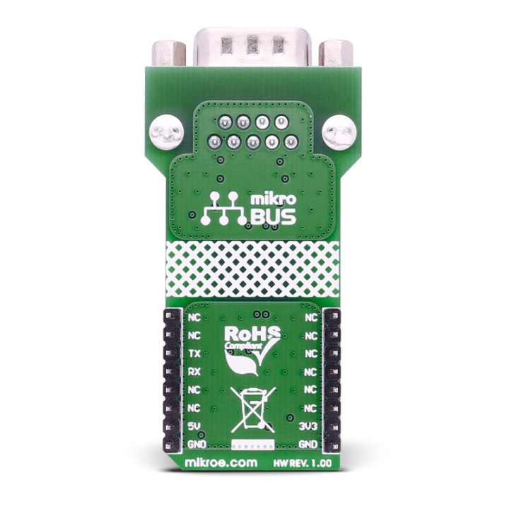 Vue arrière du module CAN Isolator click - MIKROE-2627