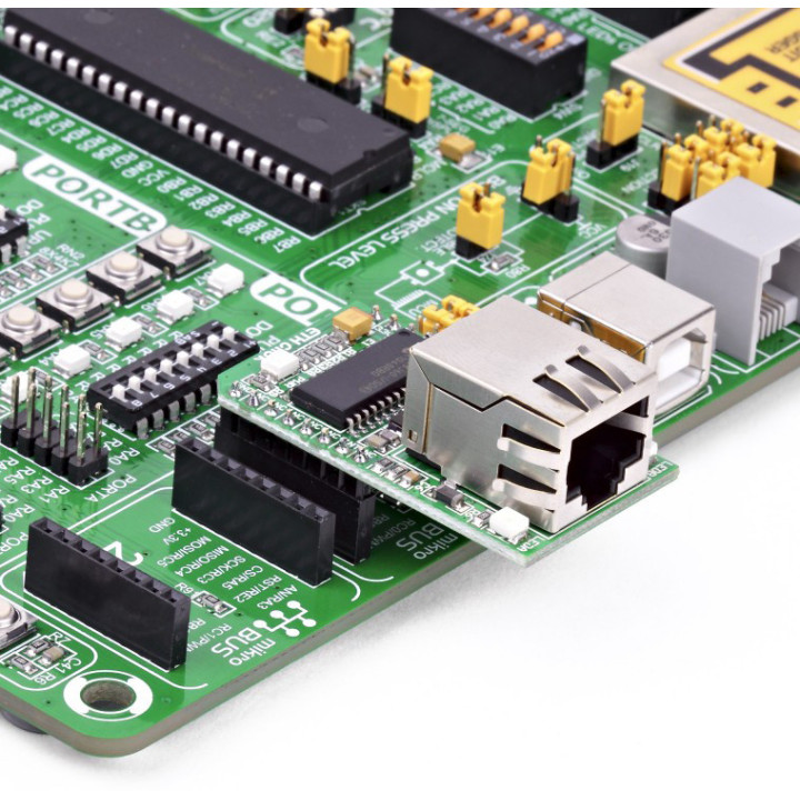 Exemple d'utilisation du module ETH Click Board - MIKROE-971