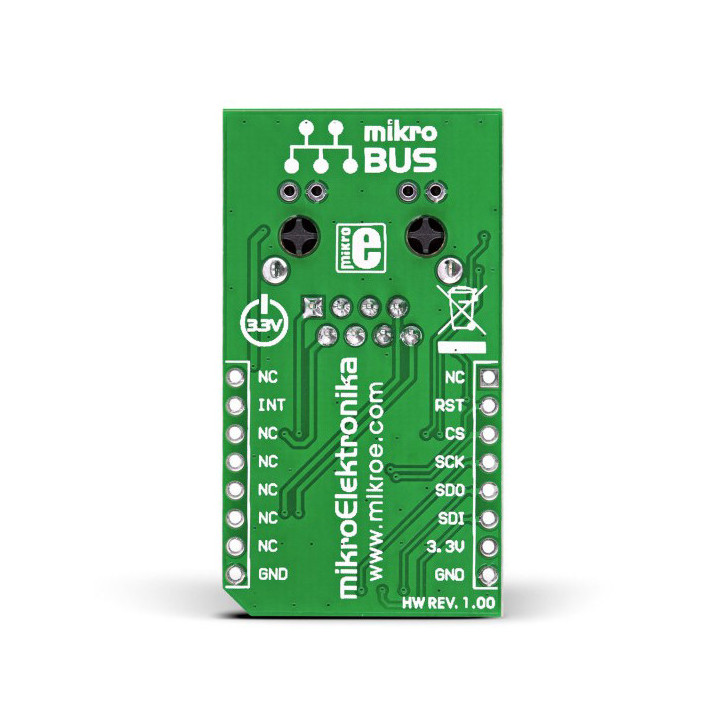 Vue arrière du module ETH Click Board - MIKROE-971