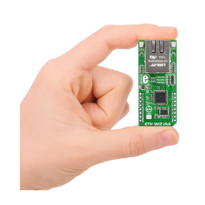 Détail du module ETH WIZ click - MIKROE-1718