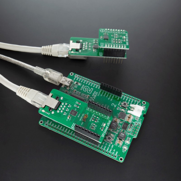 Exemple d'utilisation du module SPI Extend Click - MIKROE-4184