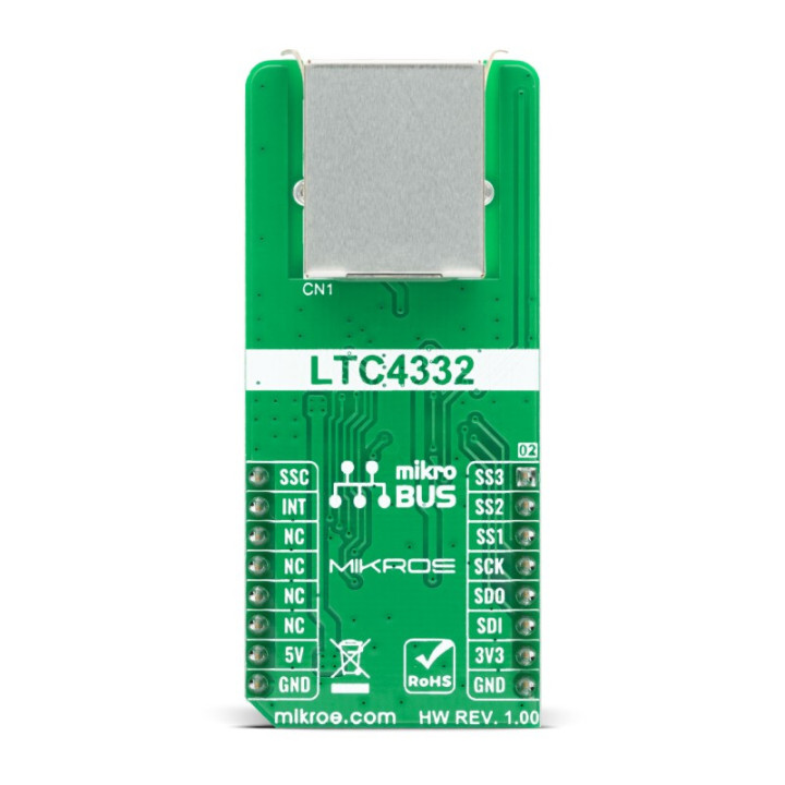 Vue arrière du module SPI Extend Click - MIKROE-4184