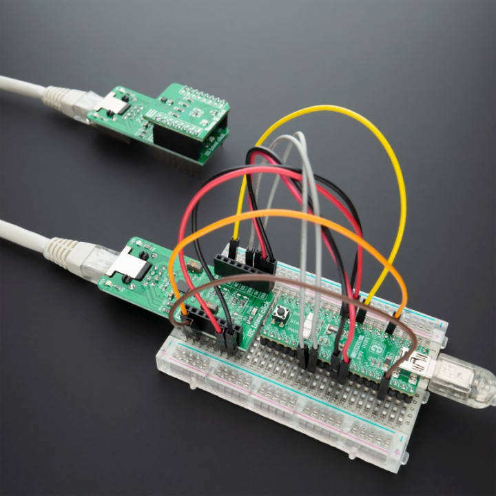 Exemple d'utilisation du module I2C Extend Click - MIKROE-4207 sur une breadboard