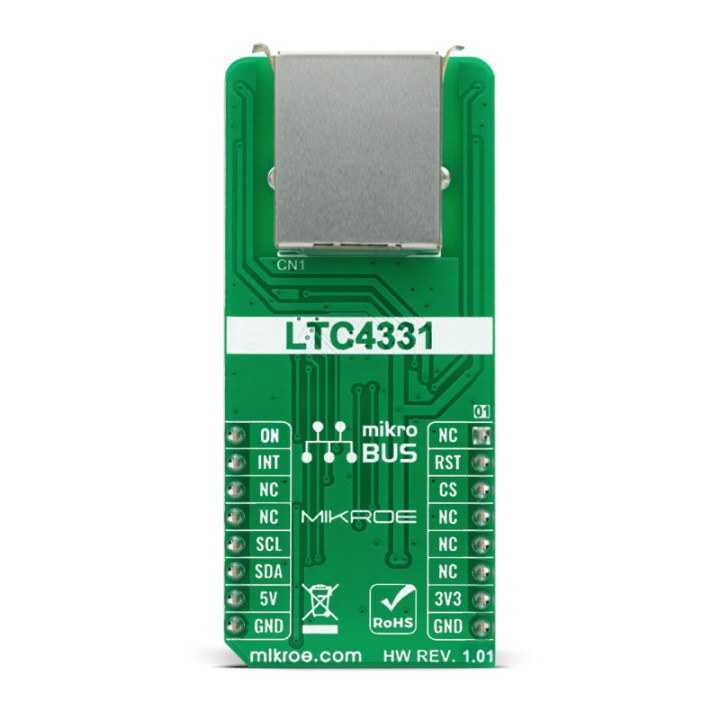 Vue de dessous du module I2C Extend Click - MIKROE-4207