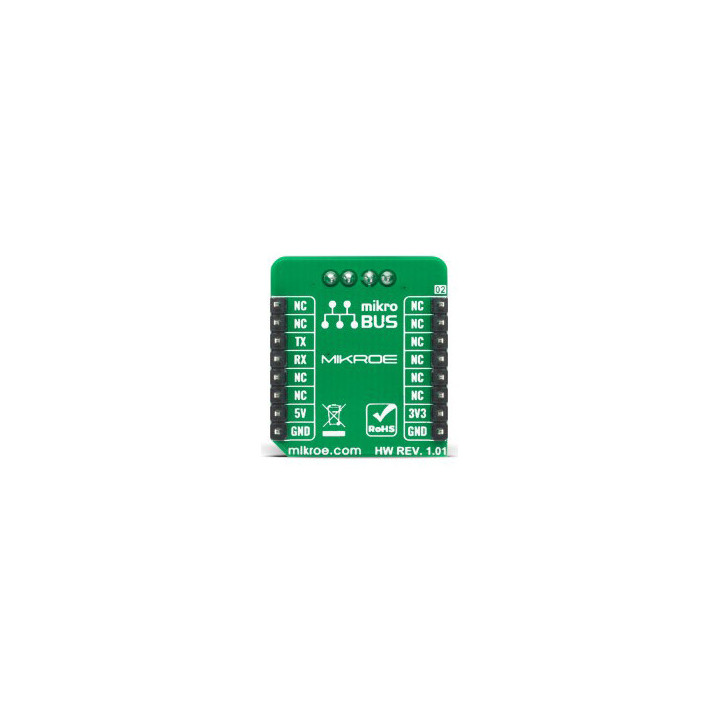 Vue arrière du module d'interface ISO 9141 Click - MIKROE-4331