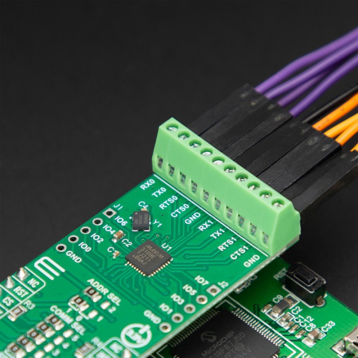 Exemple de raccordement du module UART I2C/SPI 2
