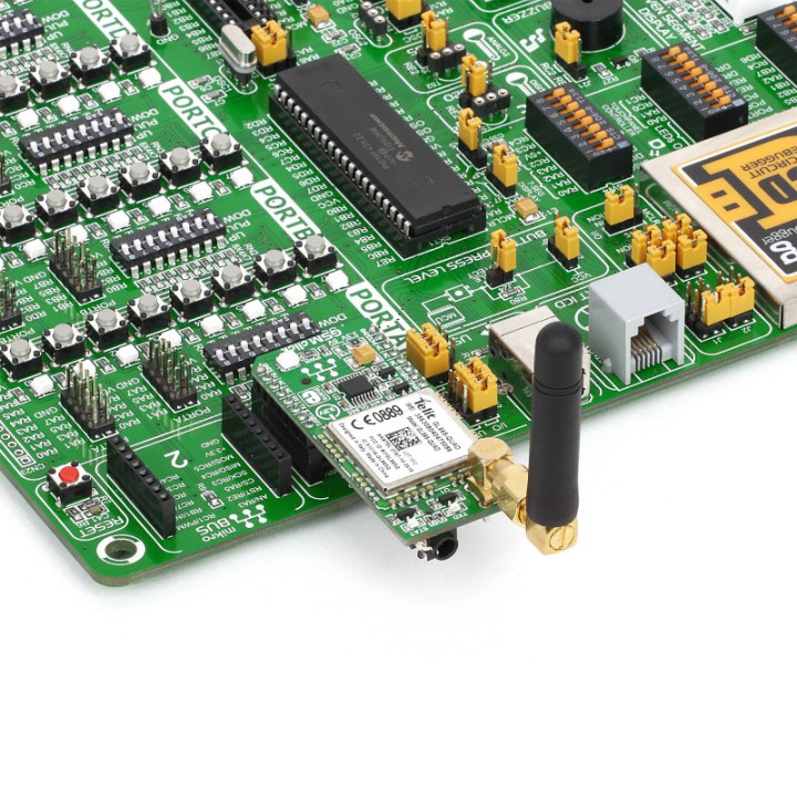 Exemple d'utilisation du module d'évaluation GSM Click - GL865-QUAD MIKROE-1298