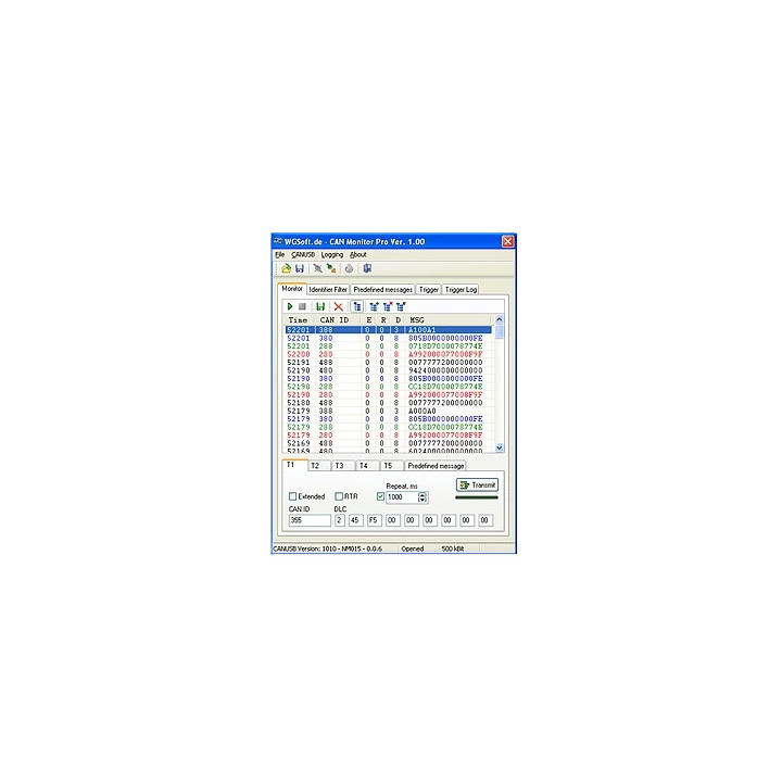 Logiciel d'analyse CAN Monitor