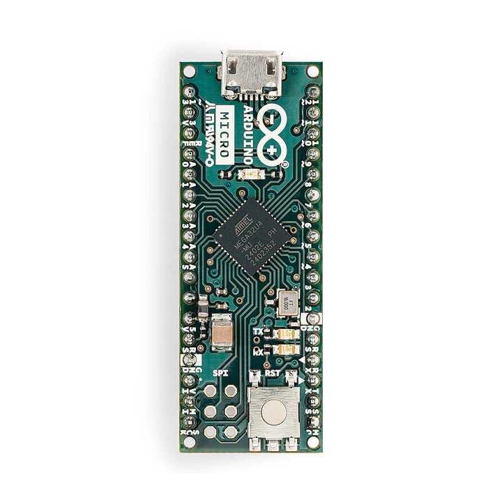 Vue de dessus de la carte Arduino® micro A000053