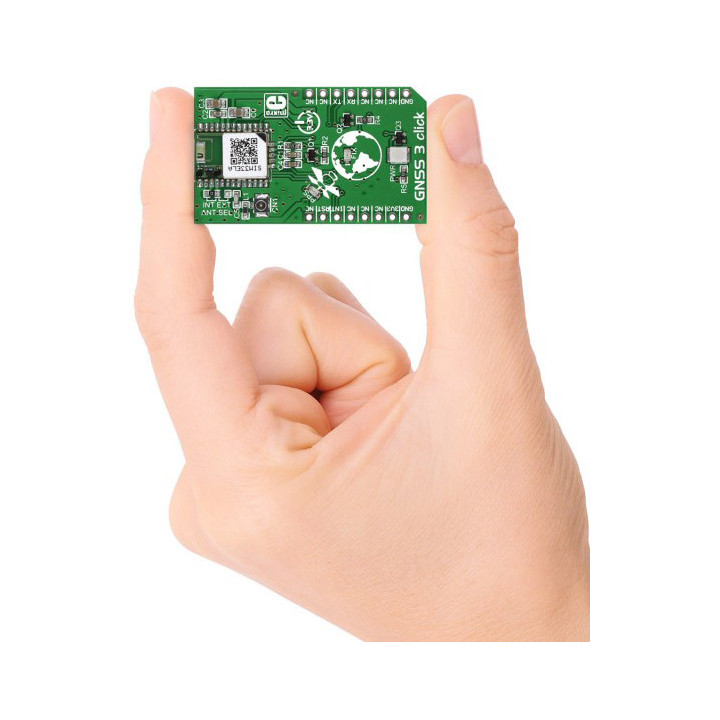 Détail du module GNSS3 click - SIM33ELA MIKROE-1895