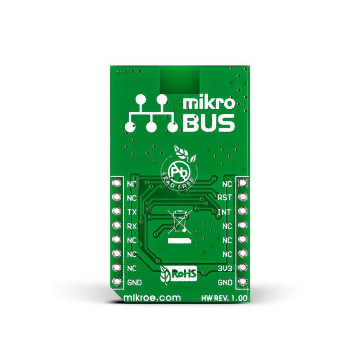 Vue arrière du module GNSS3 click - SIM33ELA MIKROE-1895