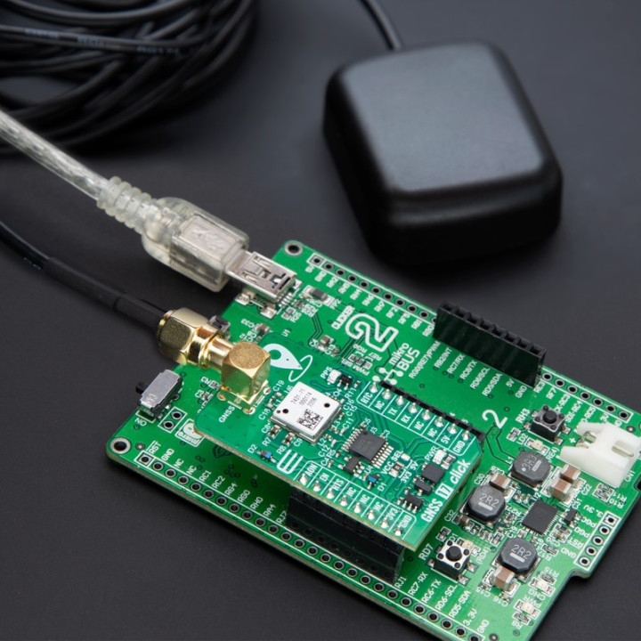 Usage du module GNSS 17 click - M20071- MIKROE-6176