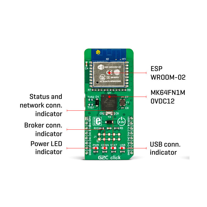 Caractéristiques du module Go to Cloud (G2C) Click