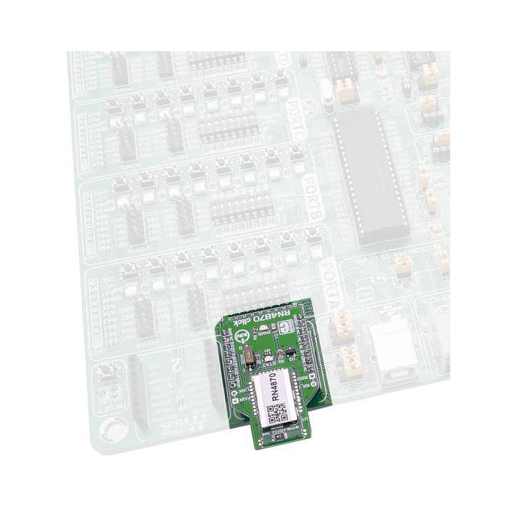 Exemple d'utilisation du module Bluetooth RN4870 click - MIKROE-2543
