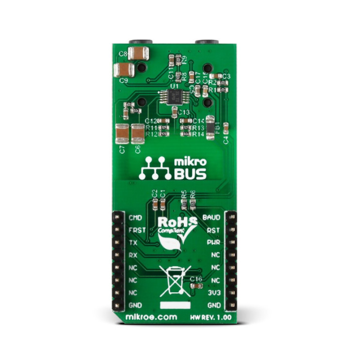 Vue arrière du module Bluetooth BT Audio Click RN52 - MIKROE-2399