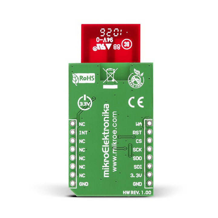 Vue arrière du Module Bee Click Board MRF24J40MA - MIKROE-987