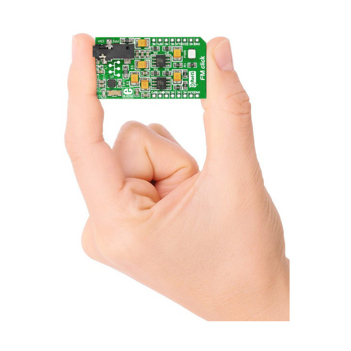 Détail du module FM Click - Tuner radio FM Si4703 - MIKROE-1431