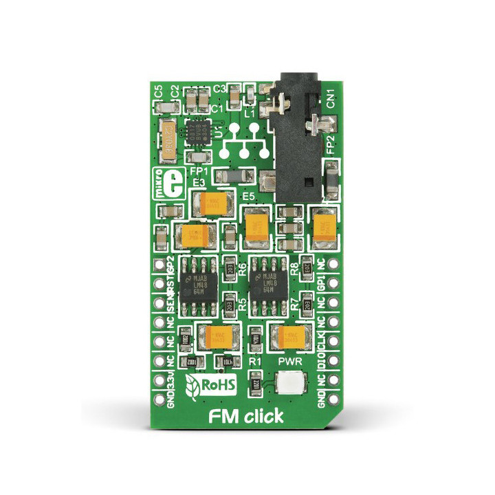 Module FM Click MIKROE-1431 récepteur radio Si4703  bande FM