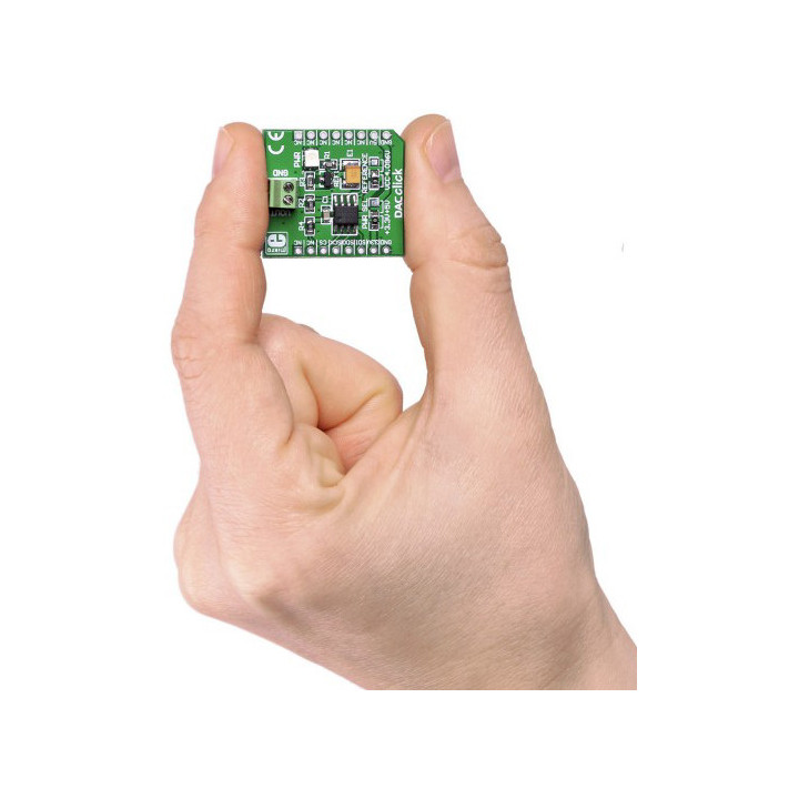 Détail du convertisseur DAC Click - base MCP4921 - MIKROE-950