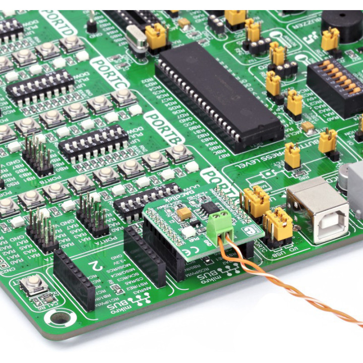 Exemple d'utilisation du convertisseur DAC Click - base MCP4921 - MIKROE-950
