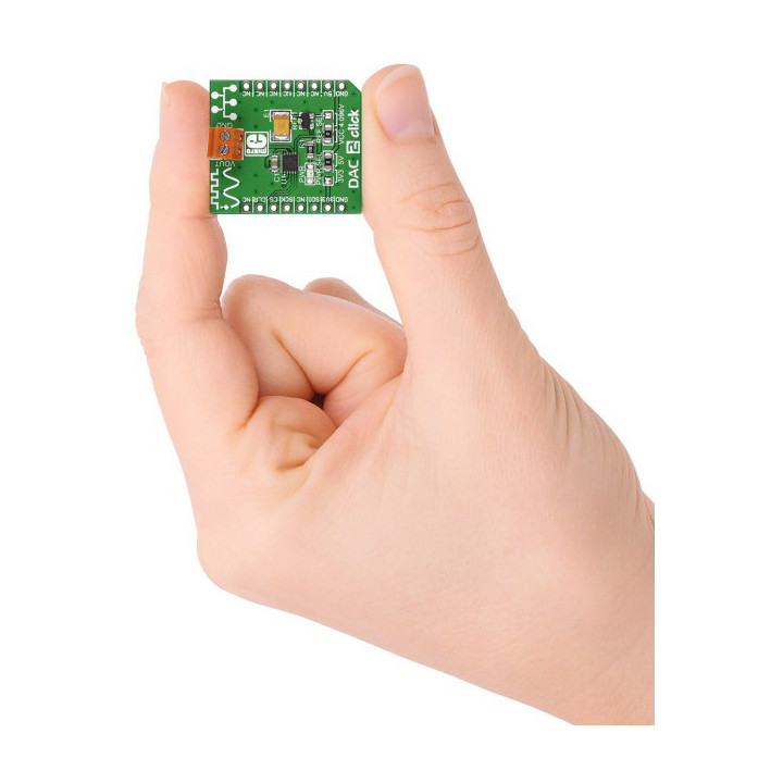 Détail du convertisseur DAC2 Click base LTC2601CDD - MIKROE-1918