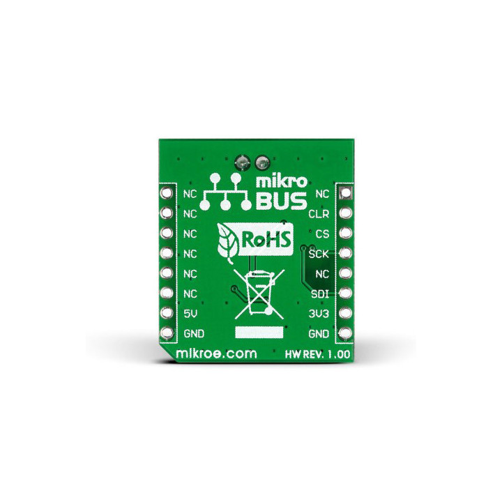 Vue arrière du convertisseur DAC2 Click base LTC2601CDD - MIKROE-1918