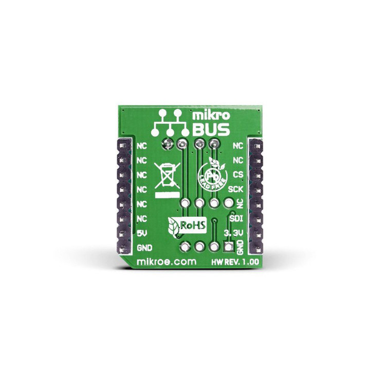 Vue arrière du module DIGI POT Click Board - MCP41010 - MIKROE-923