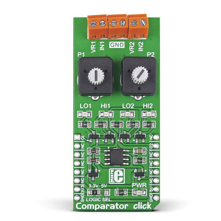 Vue de face du module Comparator Click board - MIKROE-1915