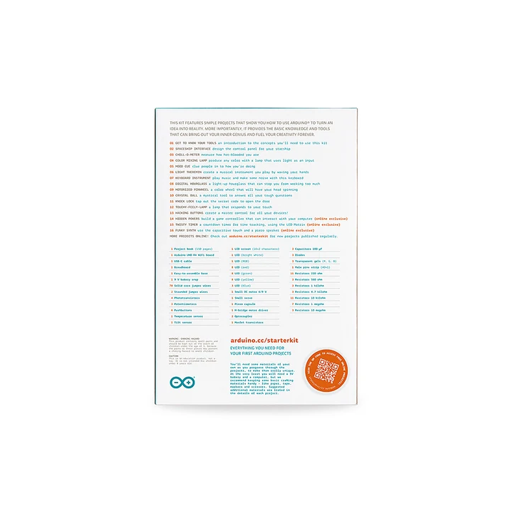 Starter kit Arduino officiel K020007 en Français made in Italie