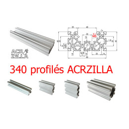 Assortiment de 340 profilés ACRZilla