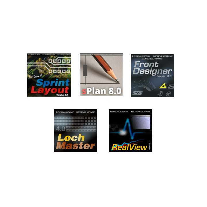 Assortiment de 5 logiciels de CAO Abacom