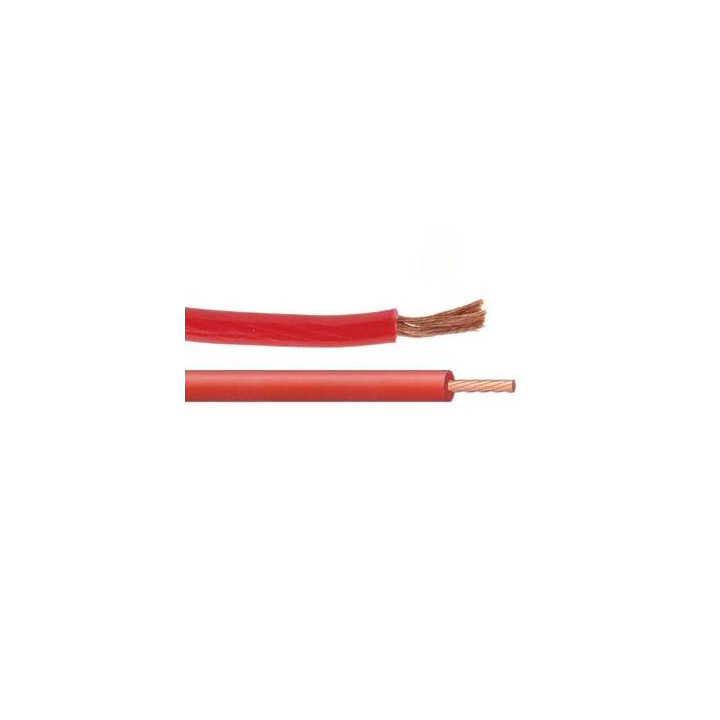 Câble OFC 1x6mm (rouge)  - 1