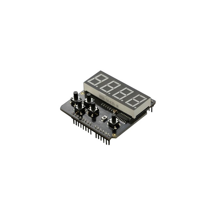 DFR0382 : Platine Shield 7 segment (I2C) pour arduino UNO