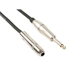 Cordon jack 6.35mm mâle - femelle (5m)  - 1