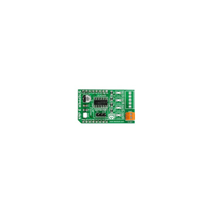 MIKROE-2035 : Stepper 3 Click - Contrôleur de moteur pas-à-pas ULN2003
