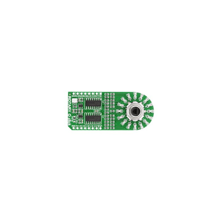 MIKROE-2380 : Rotary O Click - Encodeur rotatif avec 16 leds oranges