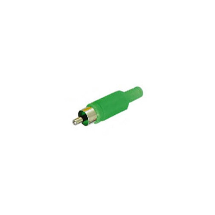 Connecteur RCA mâle (vert)  - 1