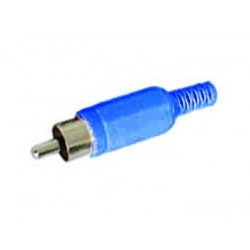 Connecteur RCA mâle (bleu) - 1