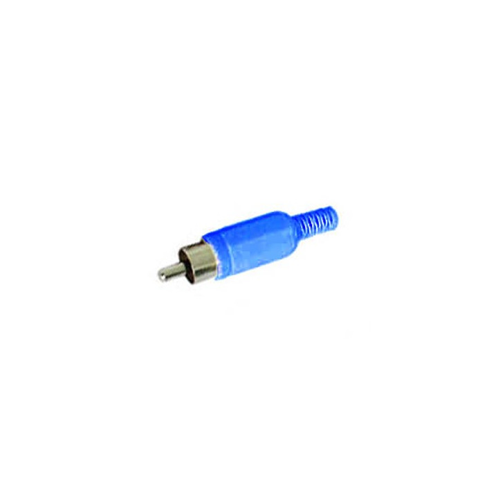 Connecteur RCA mâle (bleu)  - 1