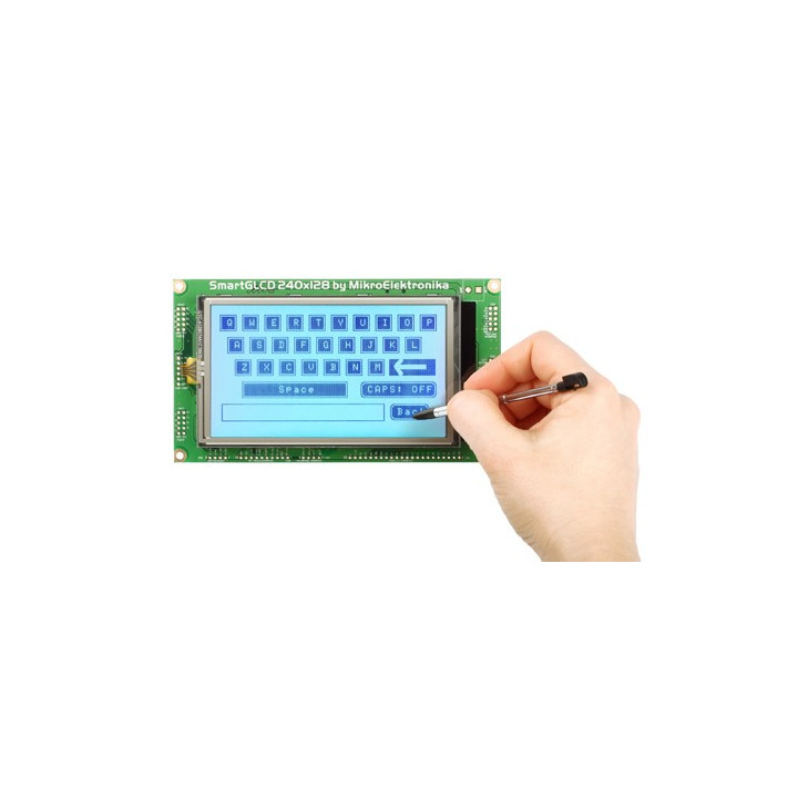 Module afficheur graphique Mikroelektronika 240 x 128 pixels SmartGLCD